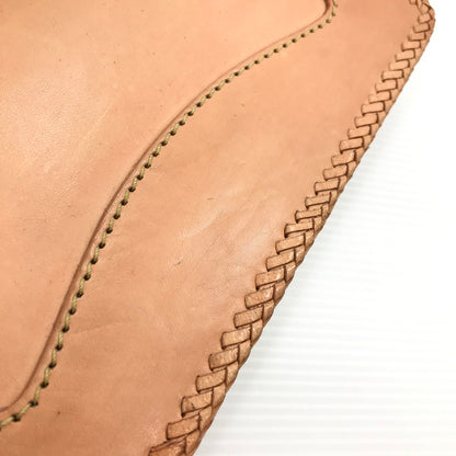 【中古品】【メンズ】 LEATHER FOCUS レザー フォーカス LEATHER LONG WALLET レザーロングウォレット 長財布 200-260407-na-12-tag カラー：ベージュ系 万代Net店