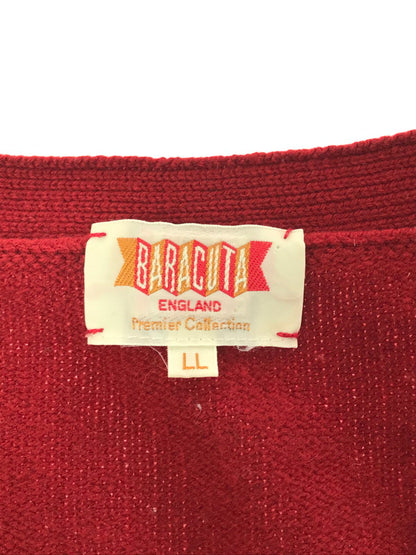 【中古品】【メンズ】 ARGYLE KNIT CARDIGAN ZBF811 アーガイル柄 ニット カーディガン 141-260224-na-10-tag サイズ：LL カラー：レッド 万代Net店