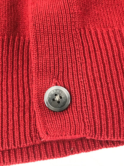 【中古品】【メンズ】 ARGYLE KNIT CARDIGAN ZBF811 アーガイル柄 ニット カーディガン 141-260224-na-10-tag サイズ：LL カラー：レッド 万代Net店