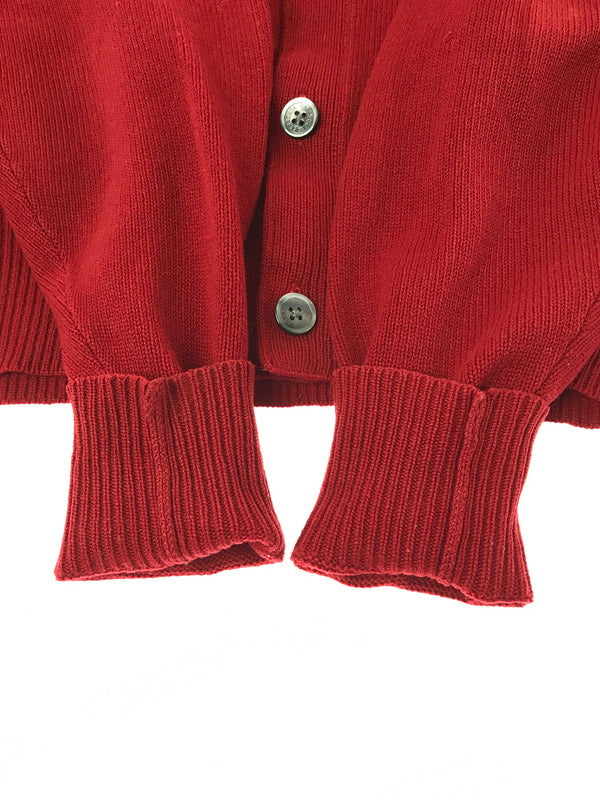 【中古品】【メンズ】 ARGYLE KNIT CARDIGAN ZBF811 アーガイル柄 ニット カーディガン 141-260224-na-10-tag サイズ：LL カラー：レッド 万代Net店