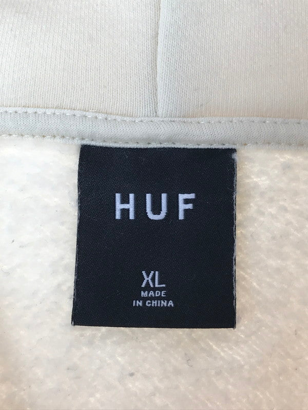 【中古品】【メンズ】 HUF ハフ REMIO PULLOVER HOODIE レミオ プルオーバー フーディー パーカー 142-260224-na-03-tag サイズ：XL カラー：アイボリー 万代Net店