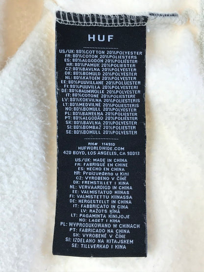 【中古品】【メンズ】 HUF ハフ REMIO PULLOVER HOODIE レミオ プルオーバー フーディー パーカー 142-260224-na-03-tag サイズ：XL カラー：アイボリー 万代Net店