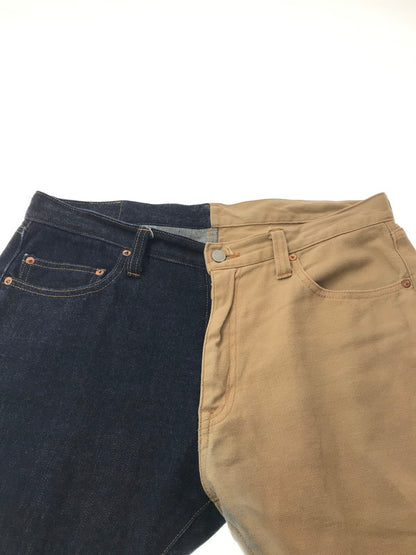 【中古品】【メンズ】 KOJIMA GENES コジマ ジーンズ COMBO PANTS コンボ パンツ ボトムス 156-260213-rt-18-tag カラー：インディゴ―/ベージュ 万代Net店