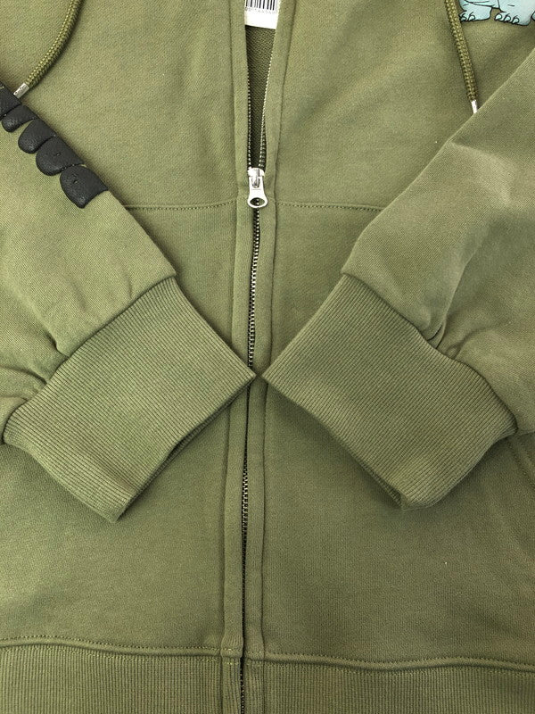 【中古品】【メンズ】 PANDIESTA パンディエスタ ZIP UP HOODIE KHAKI 564322 ジップアップ フーディー パーカー トップス 145-260216-rt-16-tag サイズ：XXL カラー：カーキ 万代Net店
