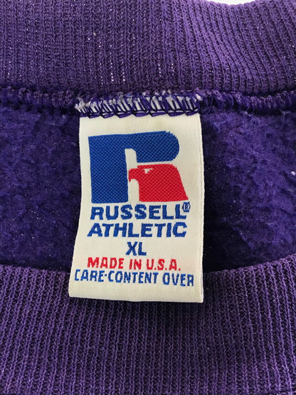 【中古品】【メンズ】 RUSSELL ATHLETIC ラッセル アスレチック USA製 90'S K-STATE FIESTA BOWL 1997 SWEATSHIRT 90年代 スウェットシャツ トレーナー 146-260214-na-03-tag サイズ：XL カラー：パープル 万代Net店