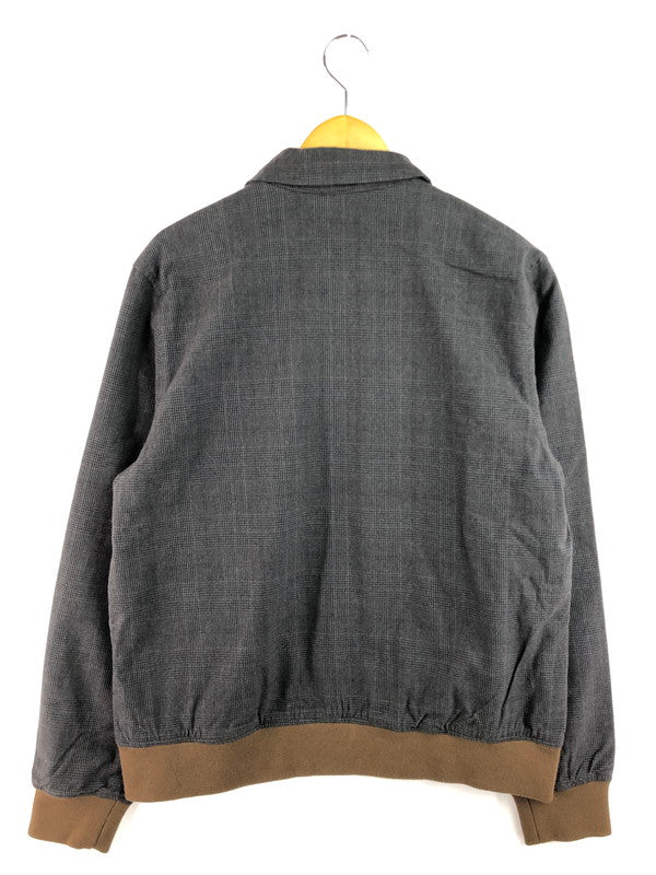 【中古品】【メンズ】 BRIXTON ブリクストン DILLINGER BOMBER JACKET BLACK HOUNDSTOOTH 03440 ディリンジャー ボンバージャケット ブラック ハウンドトゥース 142-260216-rt-03-tag サイズ：M カラー：グレー 万代Net店