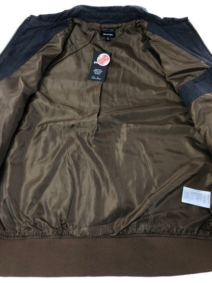 【中古品】【メンズ】 BRIXTON ブリクストン DILLINGER BOMBER JACKET BLACK HOUNDSTOOTH 03440 ディリンジャー ボンバージャケット ブラック ハウンドトゥース 142-260216-rt-03-tag サイズ：M カラー：グレー 万代Net店