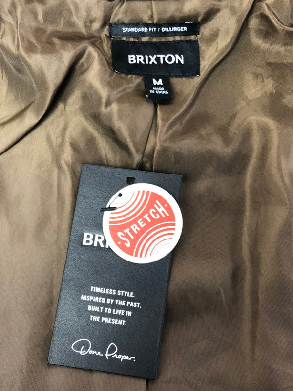 【中古品】【メンズ】 BRIXTON ブリクストン DILLINGER BOMBER JACKET BLACK HOUNDSTOOTH 03440 ディリンジャー ボンバージャケット ブラック ハウンドトゥース 142-260216-rt-03-tag サイズ：M カラー：グレー 万代Net店