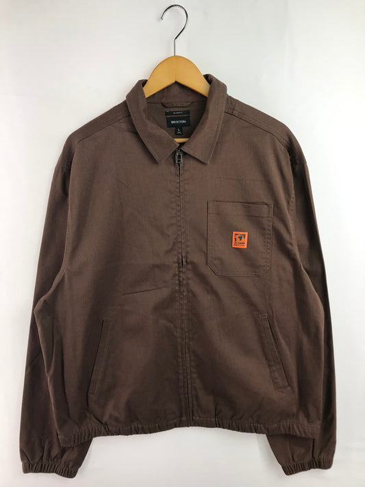 【中古美品】【メンズ】 BRIXTON ブリクストン UNION RELAXED HARRINGTON JACKET 03462 ユニオン リラックス ハリントン ジャケット 142-260225-rt-09-tag サイズ：L カラー：ブラウン 万代Net店