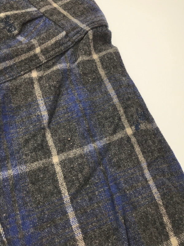 【現状渡し品】【メンズ】 FRUIT OF THE LOOM フルーツ オブ ザ ルーム 60's WOOL RAYON OPEN COLLAR SHIRT ウール レーヨン オープンカラー シャツ トップス 146-260213-rt-08-tag カラー：グレー/ブルー 万代Net店