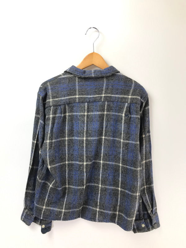 【現状渡し品】【メンズ】 FRUIT OF THE LOOM フルーツ オブ ザ ルーム 60's WOOL RAYON OPEN COLLAR SHIRT ウール レーヨン オープンカラー シャツ トップス 146-260213-rt-08-tag カラー：グレー/ブルー 万代Net店