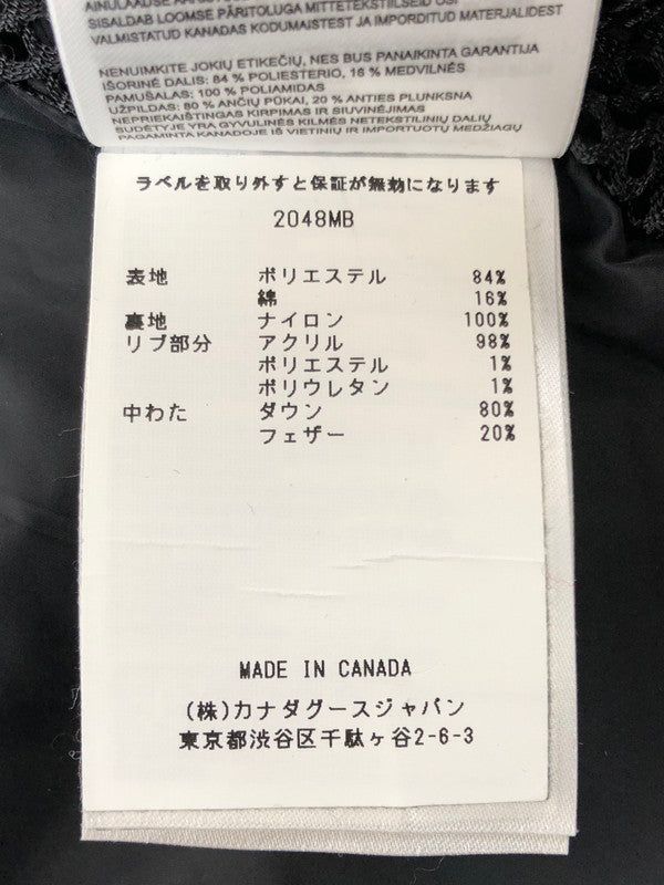 【中古品】【メンズ】 CANADA GOOSE カナダグース WYNDHAM PARKA BLACK LABEL 2048MB ウィンダム パーカー ブラックレーベル 国内正規 140-260216-rt-05-tag サイズ：S カラー：ブラック 万代Net店