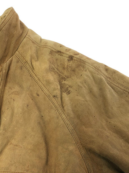 【現状渡し品】【メンズ】 MARLBORO マルボロ 90's GUN FLAP SUEDE LEATHER JACKET ガンフラップ スエード レザー ジャケット 146-260216-rt-19-tag サイズ：XL カラー：ブラウン 万代Net店