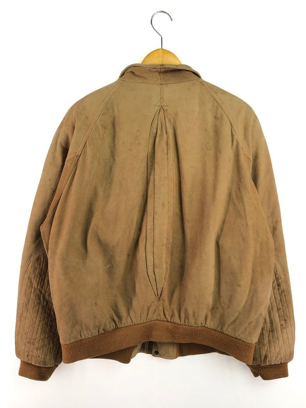 【現状渡し品】【メンズ】 MARLBORO マルボロ 90's GUN FLAP SUEDE LEATHER JACKET ガンフラップ スエード レザー ジャケット 146-260216-rt-19-tag サイズ：XL カラー：ブラウン 万代Net店