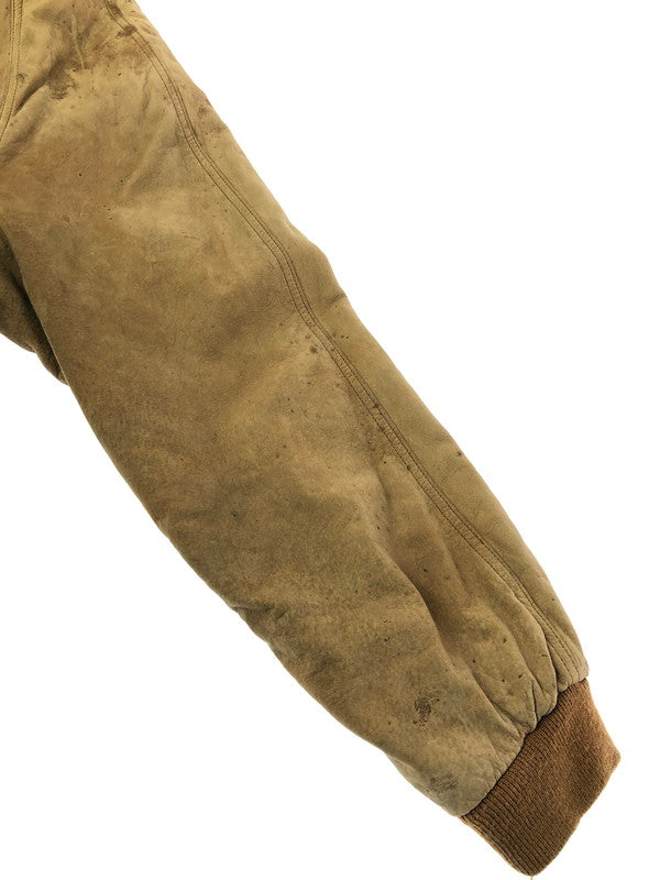 【現状渡し品】【メンズ】 MARLBORO マルボロ 90's GUN FLAP SUEDE LEATHER JACKET ガンフラップ スエード レザー ジャケット 146-260216-rt-19-tag サイズ：XL カラー：ブラウン 万代Net店