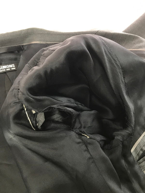 【ジャンク品】【メンズ】 RAF SIMONS ラフシモンズ 07AW SET UP セットアップ ジャケット ボトムス 141-260214-na-09-tag サイズ：44 カラー：グレー系 万代Net店