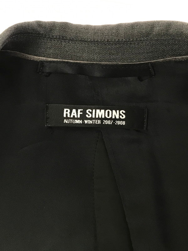 【ジャンク品】【メンズ】 RAF SIMONS ラフシモンズ 07AW SET UP セットアップ ジャケット ボトムス 141-260214-na-09-tag サイズ：44 カラー：グレー系 万代Net店