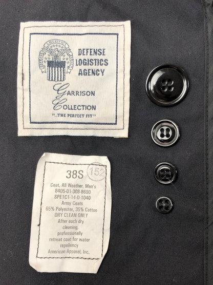 【中古品】【メンズ】 U.S.ARMY アメリカ 海軍 ALL WEATHER COAT 8405-01-308-1040 ライナー付き オールウェザー コート アウター 146-260216-rt-20-tag サイズ：38S カラー：ネイビー 万代Net店
