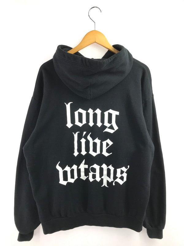 【中古品】【メンズ】 WTAPS ダブルタップス LONG LIVE HOODIE ロング ライブ フーディー パーカー トップス 142-260408-rt-07-tag サイズ：4 カラー：ブラック 万代Net店
