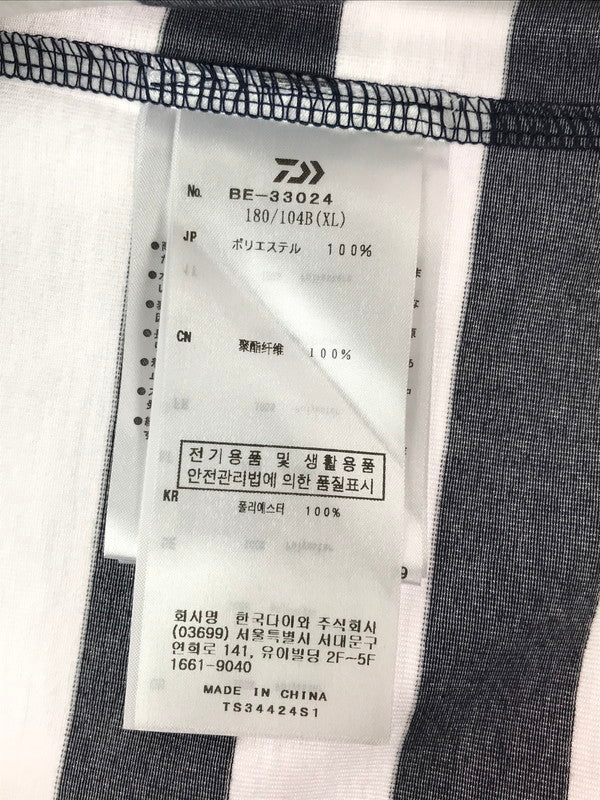 【中古品】【メンズ】 DAIWAPIER39 ダイワピア TECH DRAWSTRING BORDER L/S TEE BE-33024 テック ドローストリング ボーダー　ロングスリーブTシャツ トップス 140-260522-rt-09-tagh サイズ：XL カラー：ネイビー 万代Net店