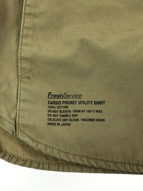 【中古品】【メンズ】 FRESHSERVICE フレッシュサービス FSW-20-SH-02 CARGO POCKET UTILITY SHIRT カーゴ ポケット ユーティリティ シャツ 長袖シャツ 140-260405-na-08-tag サイズ：サイズ表記なし 下記参照 カラー：ベージュ系 万代Net店