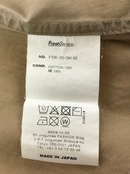 【中古品】【メンズ】 FRESHSERVICE フレッシュサービス FSW-20-SH-02 CARGO POCKET UTILITY SHIRT カーゴ ポケット ユーティリティ シャツ 長袖シャツ 140-260405-na-08-tag サイズ：サイズ表記なし 下記参照 カラー：ベージュ系 万代Net店