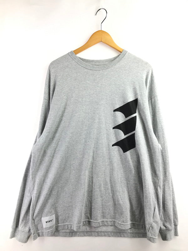 【中古品】【メンズ】 WTAPS ダブルタップス 25SS WOUND L/S CTPL 251ATDT-CSM10 ウーンド ロングスリーブ Tシャツ 142-260408-rt-01-tag サイズ：4 カラー：グレー 万代Net店