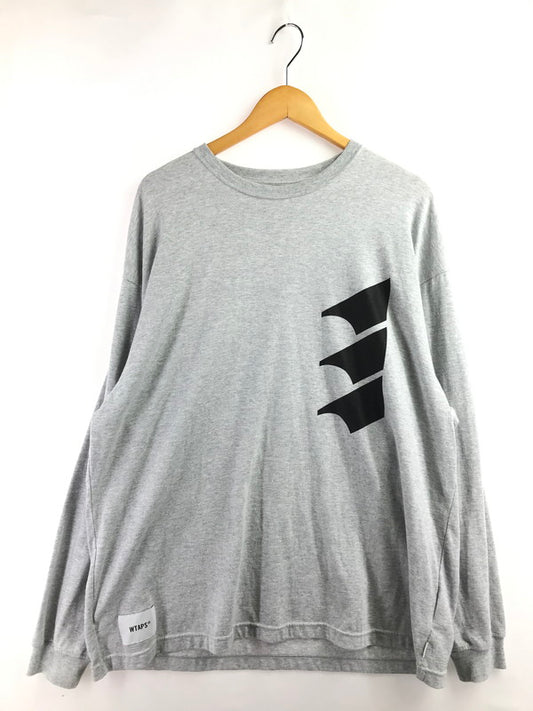 【中古品】【メンズ】 WTAPS ダブルタップス 25SS WOUND L/S CTPL 251ATDT-CSM10 ウーンド ロングスリーブ Tシャツ 142-260408-rt-01-tag サイズ：4 カラー：グレー 万代Net店