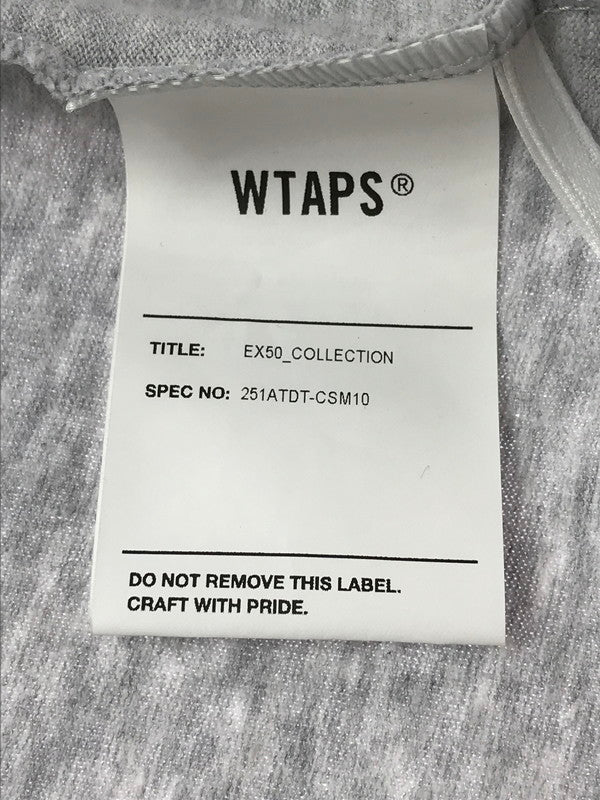 【中古品】【メンズ】 WTAPS ダブルタップス 25SS WOUND L/S CTPL 251ATDT-CSM10 ウーンド ロングスリーブ Tシャツ 142-260408-rt-01-tag サイズ：4 カラー：グレー 万代Net店