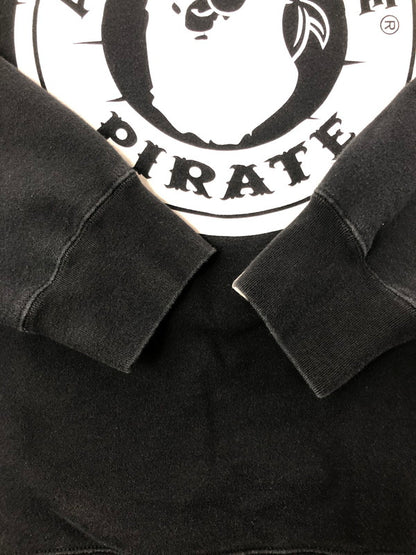 【中古品】【メンズ】 A BATHING APE アベイシングエイプ PIRATE SWEATSHIRT 004GDI221001H パイレーツ スウェットシャツ トレーナー 142-260518-na-27-tagh サイズ：XL カラー：ブラック 万代Net店