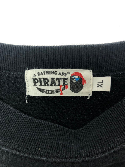 【中古品】【メンズ】 A BATHING APE アベイシングエイプ PIRATE SWEATSHIRT 004GDI221001H パイレーツ スウェットシャツ トレーナー 142-260518-na-27-tagh サイズ：XL カラー：ブラック 万代Net店