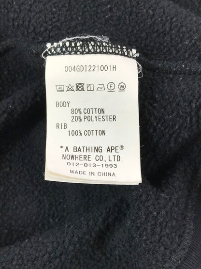 【中古品】【メンズ】 A BATHING APE アベイシングエイプ PIRATE SWEATSHIRT 004GDI221001H パイレーツ スウェットシャツ トレーナー 142-260518-na-27-tagh サイズ：XL カラー：ブラック 万代Net店