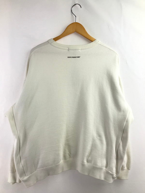 【中古品】【メンズ】 COOTIE クーティー T C CREWNECK SWEATSHIRT CTE-19A312 クルーネック スウェットシャツ トップス 142-260408-rt-02-tag サイズ：M カラー：ホワイト 万代Net店