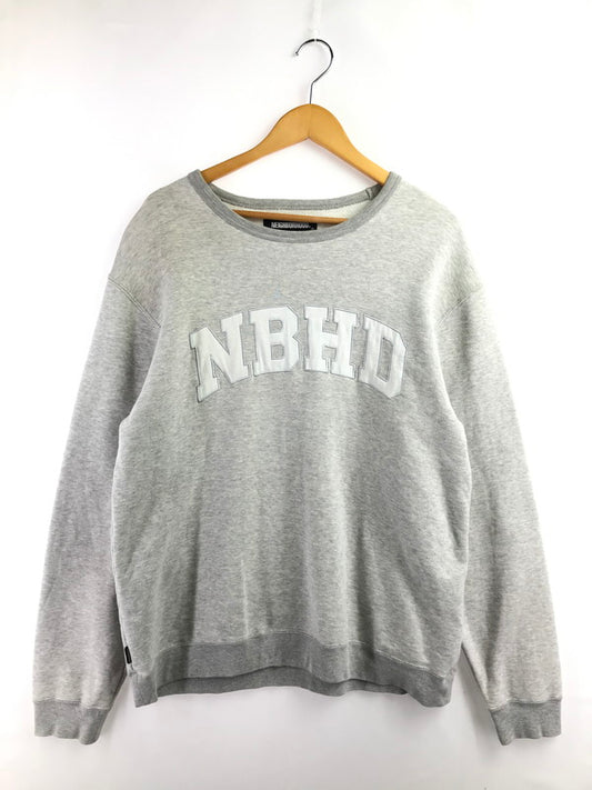 【中古品】【メンズ】 NEIGHBORHOOD ネイバーフッド 21AW CLASSIC-S C-CREW.L/S 212FPNH-CSM02 クラシック クルーネック トレーナー トップス 142-260408-rt-04-tag サイズ：S カラー：グレー 万代Net店