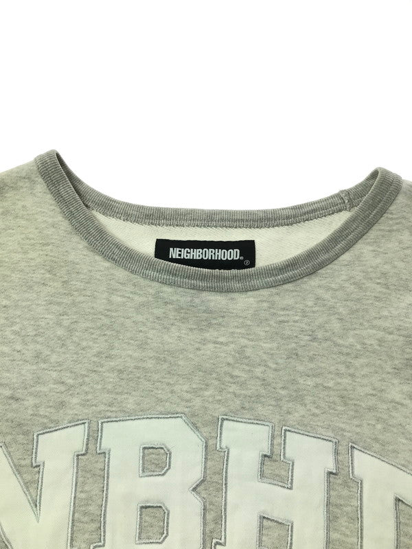 【中古品】【メンズ】 NEIGHBORHOOD ネイバーフッド 21AW CLASSIC-S C-CREW.L/S 212FPNH-CSM02 クラシック クルーネック トレーナー トップス 142-260408-rt-04-tag サイズ：S カラー：グレー 万代Net店