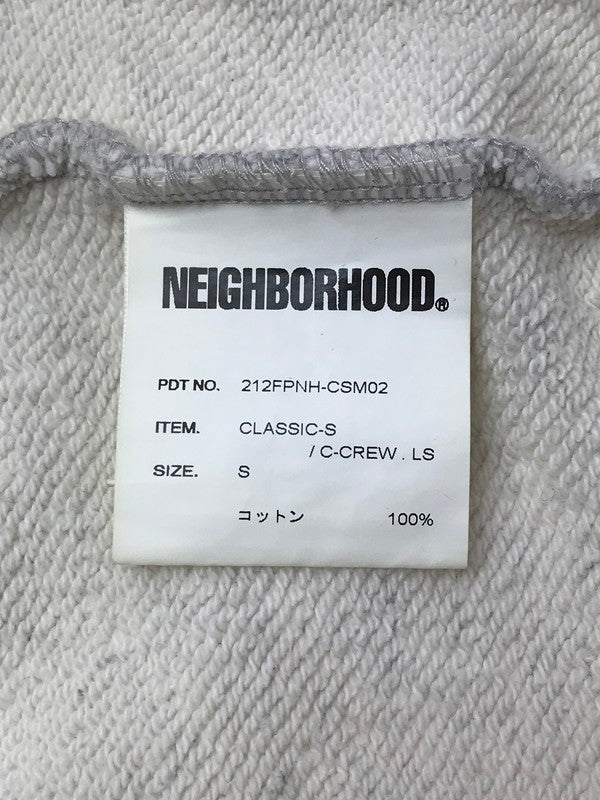【中古品】【メンズ】 NEIGHBORHOOD ネイバーフッド 21AW CLASSIC-S C-CREW.L/S 212FPNH-CSM02 クラシック クルーネック トレーナー トップス 142-260408-rt-04-tag サイズ：S カラー：グレー 万代Net店