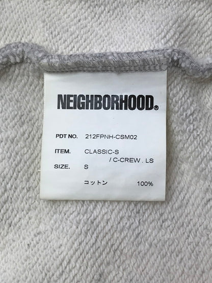【中古品】【メンズ】 NEIGHBORHOOD ネイバーフッド 21AW CLASSIC-S C-CREW.L/S 212FPNH-CSM02 クラシック クルーネック トレーナー トップス 142-260408-rt-04-tag サイズ：S カラー：グレー 万代Net店