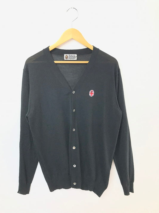 【中古品】【メンズ】 A BATHING APE ア ベイシング エイプ KNIT CARDIGAN 001KNA301002X ニット カーディガン トップス 142-260522-rt-07-tagh サイズ：XL カラー：ブラック 万代Net店
