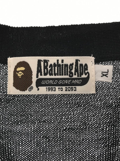【中古品】【メンズ】 A BATHING APE ア ベイシング エイプ KNIT CARDIGAN 001KNA301002X ニット カーディガン トップス 142-260522-rt-07-tagh サイズ：XL カラー：ブラック 万代Net店