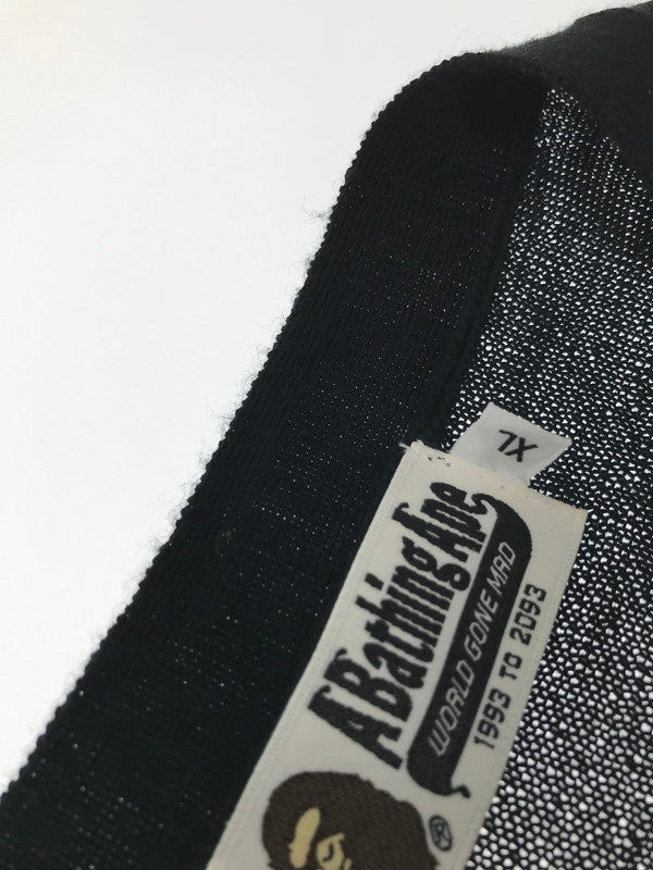 【中古品】【メンズ】 A BATHING APE ア ベイシング エイプ KNIT CARDIGAN 001KNA301002X ニット カーディガン トップス 142-260522-rt-07-tagh サイズ：XL カラー：ブラック 万代Net店