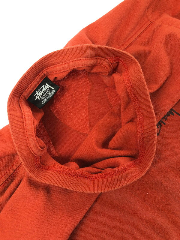 【中古品】【メンズ】 STUSSY ステューシー S CROWN LS T-SHIRT エス クラウン ロングスリーブ Tシャツ 長袖 Tシャツ トップス 142-260709-rt-28-tag サイズ：M カラー：オレンジ 万代Net店