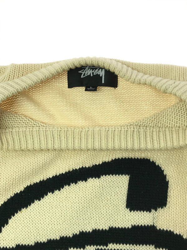 【中古品】【メンズ】 STUSSY ステューシー 22AW CURLY S SWEATER 117073 カーリー セーター ニット 142-260405-na-01-tag サイズ：L カラー：アイボリー 万代Net店