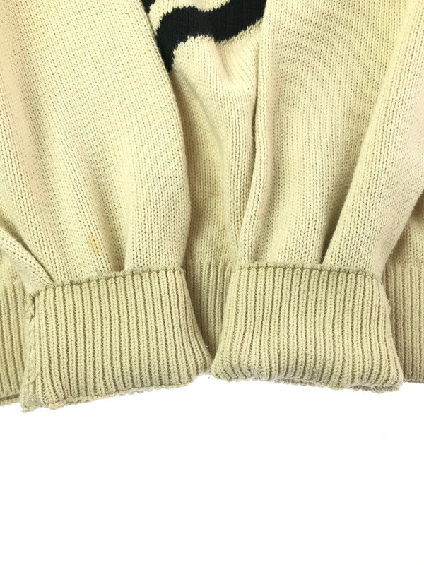 【中古品】【メンズ】 STUSSY ステューシー 22AW CURLY S SWEATER 117073 カーリー セーター ニット 142-260405-na-01-tag サイズ：L カラー：アイボリー 万代Net店