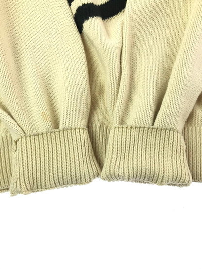 【中古品】【メンズ】 STUSSY ステューシー 22AW CURLY S SWEATER 117073 カーリー セーター ニット 142-260405-na-01-tag サイズ：L カラー：アイボリー 万代Net店