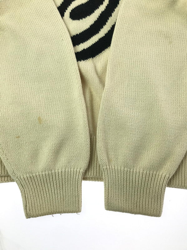 【中古品】【メンズ】 STUSSY ステューシー 22AW CURLY S SWEATER 117073 カーリー セーター ニット 142-260405-na-01-tag サイズ：L カラー：アイボリー 万代Net店
