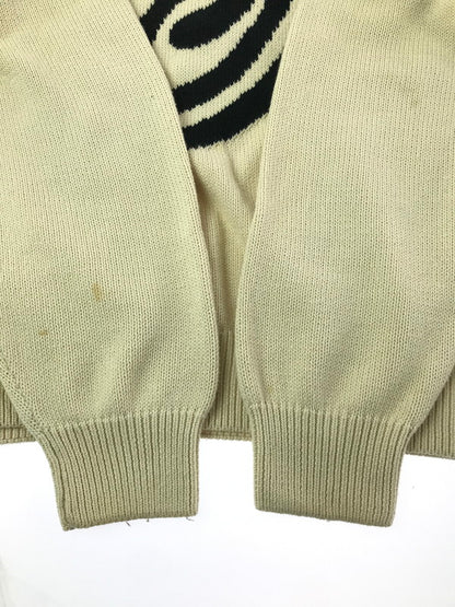 【中古品】【メンズ】 STUSSY ステューシー 22AW CURLY S SWEATER 117073 カーリー セーター ニット 142-260405-na-01-tag サイズ：L カラー：アイボリー 万代Net店
