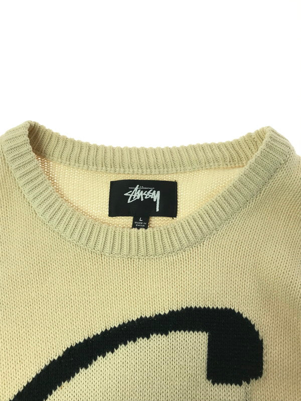 【中古品】【メンズ】 STUSSY ステューシー 22AW CURLY S SWEATER 117073 カーリー セーター ニット 142-260405-na-01-tag サイズ：L カラー：アイボリー 万代Net店