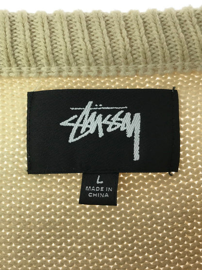 【中古品】【メンズ】 STUSSY ステューシー 22AW CURLY S SWEATER 117073 カーリー セーター ニット 142-260405-na-01-tag サイズ：L カラー：アイボリー 万代Net店