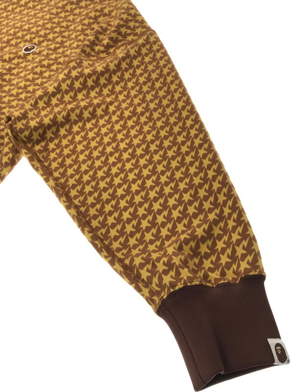 【中古品】【メンズ】 A BATHING APE アベイシングエイプ JACQUARD RELAXED FIT CREWNECK SWEATSHIRT 001SWK801002M クルーネック スウェットシャツ 142-260520-na-20-tagh サイズ：M カラー：ブラウン 万代Net店