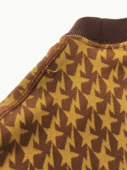 【中古品】【メンズ】 A BATHING APE アベイシングエイプ JACQUARD RELAXED FIT CREWNECK SWEATSHIRT 001SWK801002M クルーネック スウェットシャツ 142-260520-na-20-tagh サイズ：M カラー：ブラウン 万代Net店